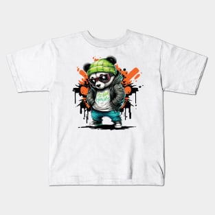 Pandamonium Panda Bear Kids T-Shirt